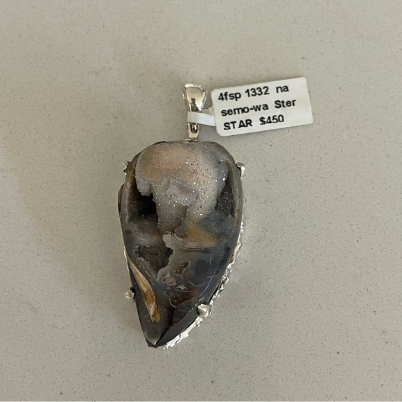 Unisex One of a Kind Shell Fossil 100 Million Years Old Pendant - Picture 6 of 12